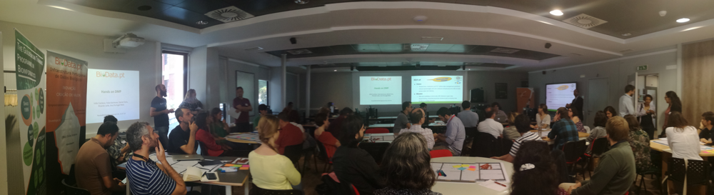 Panoramic view of the room during the workshop