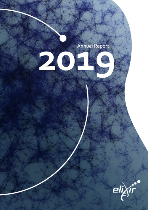 Cover of the ELIXIR 2019 annual report